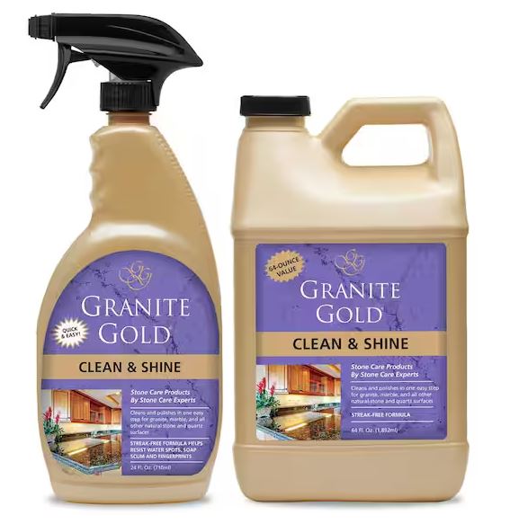 88 oz. Clean and Shine Spray Countertop Cleaner and Polish Value Pack for Granite, Marble, Quartz, and more (2-Pack)