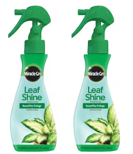 8 fl. oz. Leaf Shine Spray Cleans Hard-Leaved Foliage Plants (2-Pack)