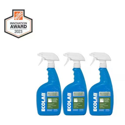 32 oz. Mold and Mildew Stain Bleach Powered Remover, Scrub Free Formula for Bathroom, Kitchen, Pool, Patio (3-Pack)