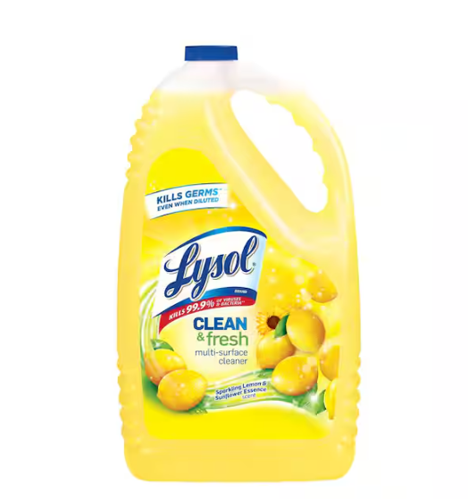 Multi-Surface Cleaner, Sanitizing & Disinfecting, to Clean & Deodorize, Sparkling Lemon & Sunflower, 144 oz
