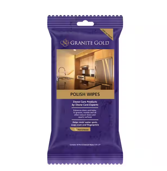 Multi-Surface Countertop Polish Wipes for Granite, Quartz, Marble and More