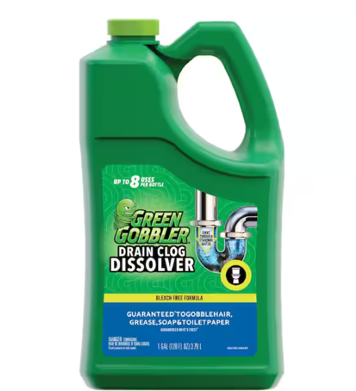 1 Gal. Drain Clog Dissolver and Remover, for Sinks, Tubs, Toilets and Showers