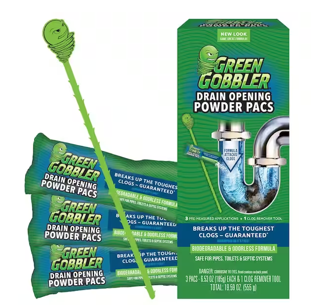 Drain and Toilet Clog Opening Packs with Tool (3-Count)