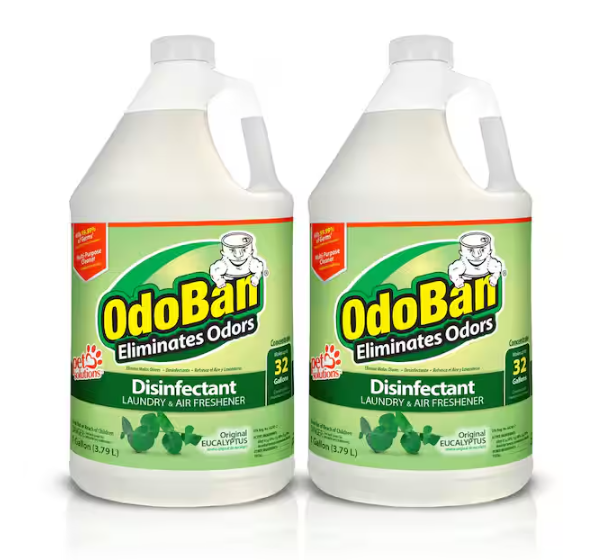 1 Gal. Eucalyptus Disinfectant and Odor Eliminator, Fabric Freshener, Mold Control, Multi-Purpose Concentrate (2-Pack)