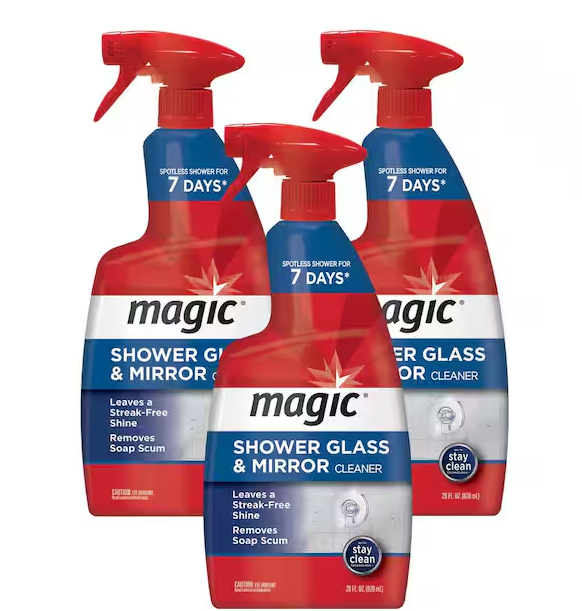28 oz. Glass Cleaner Spray for Shower and Mirror (3-Pack)