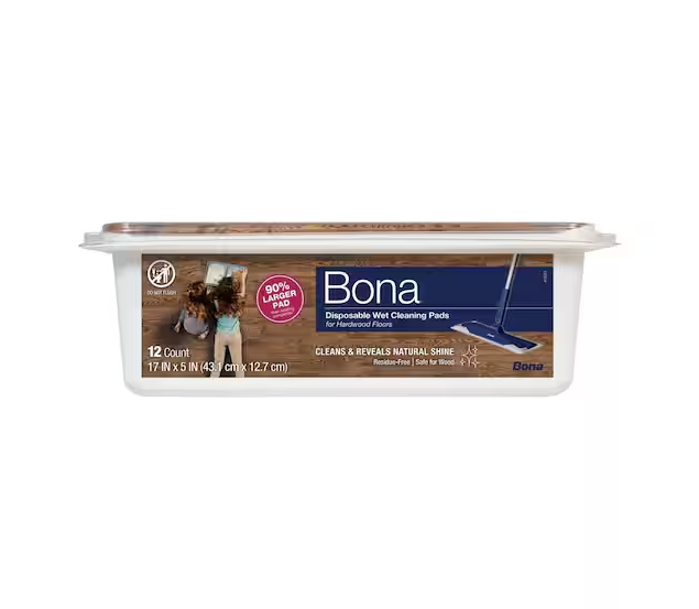 Hardwood Floor Wet Cleaning Pads (12-Pack)