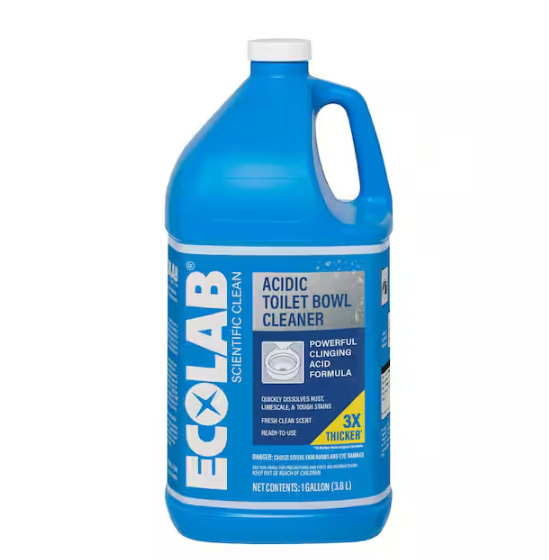 1 Gal. Acidic Toilet Bowl Cleaner and Limescale Remover for Bathroom Toilets and Urinals