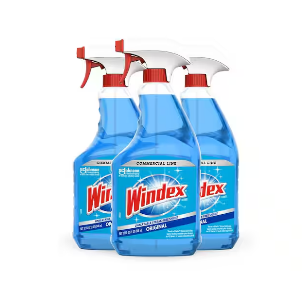 32 oz. Commercial Line Trigger Bottle Original Glass Cleaner (3-Pack)