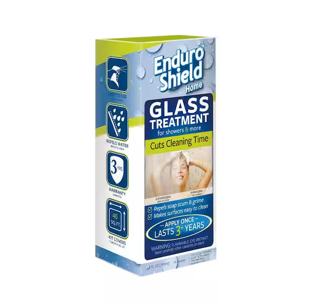 Glass Treatment Kit with 2 oz. Coating and 4.2 oz. Cleaner for Glass Showers