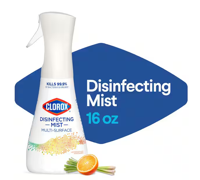 16 oz. Lemongrass Mandarin Scent Sanitizing Multi-Surface Disinfecting Mist Spray