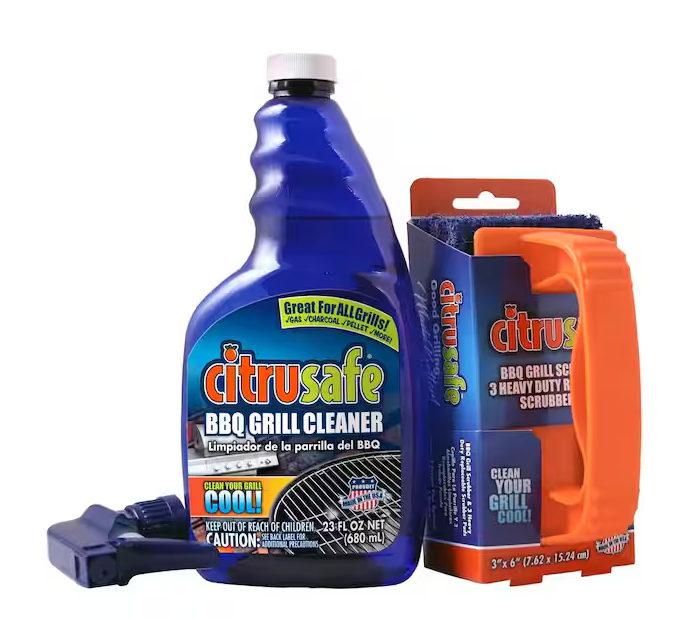 23 oz. BBQ and Grill Cleaner Degreaser with Grill Scrubber Kit