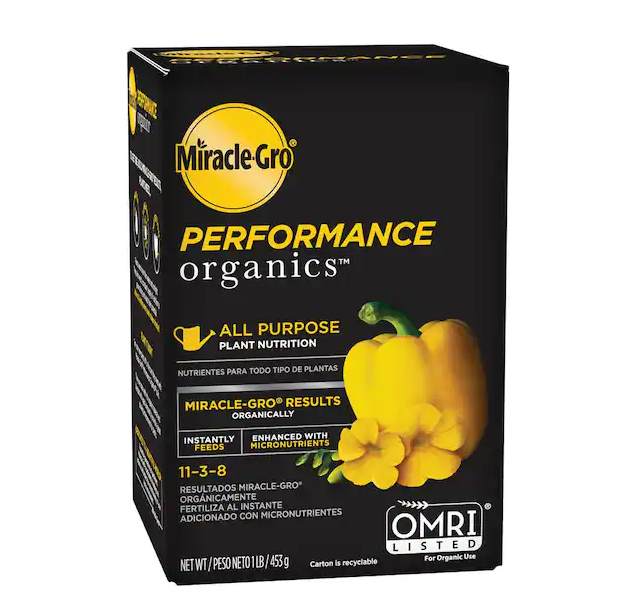 1 lb. Miracle Gro Performance Organics All Purpose Plant Nutrition