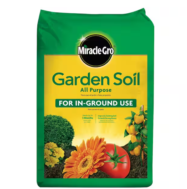 Garden Soil All Purpose 1 cu. ft. for In-Ground Use, Gardens and Raised Beds, Flowers, Vegetables, Trees, Shrubs