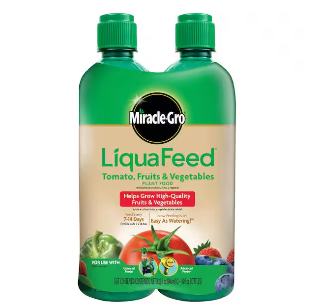 LiquaFeed Tomato, Fruits and Vegetables Plant Food 16 oz. for In-Ground and Container Plants, Liquid Fertilizer (2-Pack)