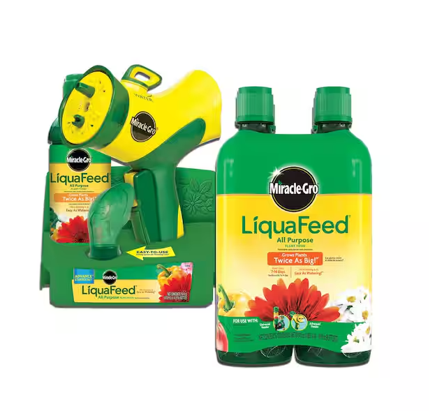 LiquaFeed 16 oz. All Purpose Plant Food Advance Starter Kit and 32 oz. All Purpose Plant Food Refill Bundle