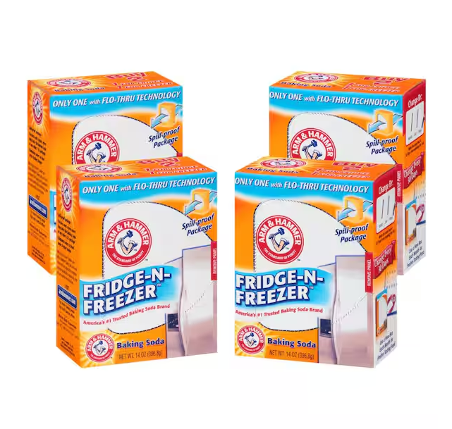 14 oz. Baking Soda Fridge-N-Freezer Odor Absorber (4-Pack)