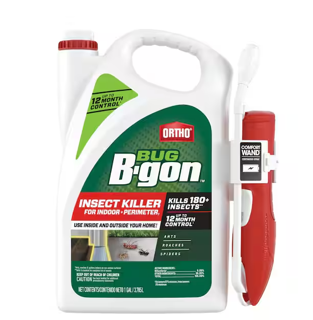 Bug B-gon Insect Killer for Indoor Plus Perimeter1, 1 gal. Ant, Cockroach and Spider Insect Killer with Comfort Wand