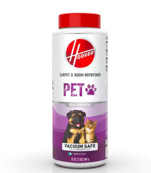 32oz. Pet Carpet and Room Refresher Carpet Powder, Mountain Breeze Scent, Vacuum Safe Eliminates Pet Odors, Everyday Use
