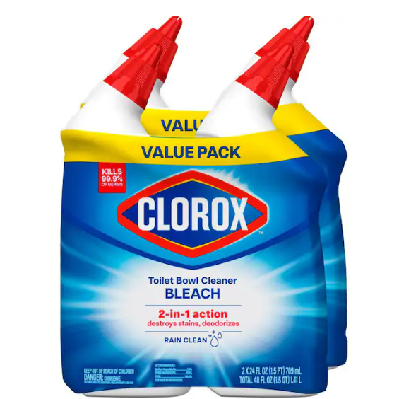 24 oz. Rain Clean Toilet Bowl Cleaner with Bleach (4-Pack)
