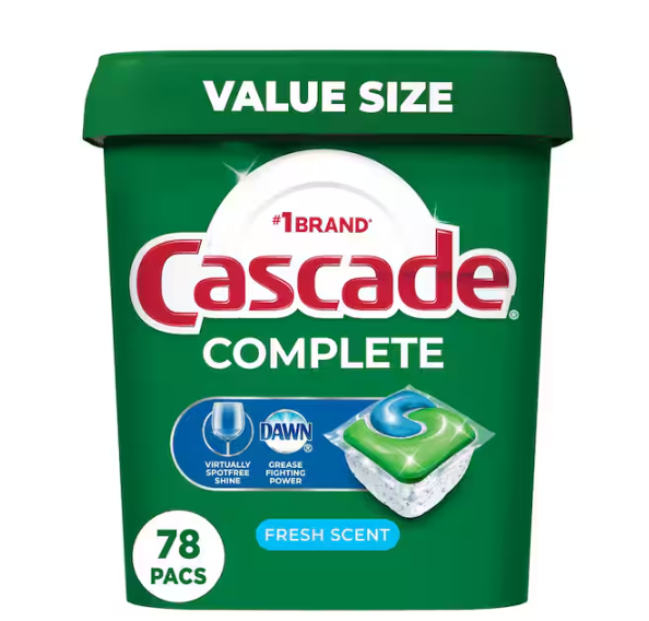 Complete ActionPacs Fresh Scent Dishwasher Detergent with Dawn (78-Count)