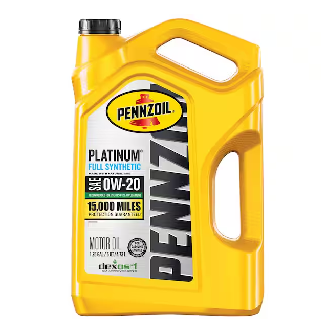 Platinum SAE 0W-20 Full Synthetic Motor Oil 5 Qt