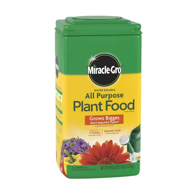 Water Soluble All Purpose Plant Food 4.25 lbs. for Indoor/Outdoor Plants, Roses, Flowers, Vegetables, Dry Fertilizer