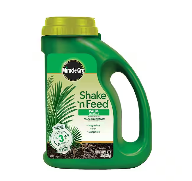 Shake N Feed Palm Plant Food 4.5 lbs. For Container/In-Ground Palm Trees, Cycads, Tropical Plants, Dry Fertilizer