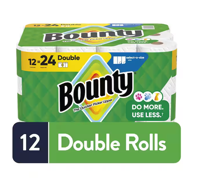 White, Select-A-Size Paper Towel Roll (12 Double Rolls)