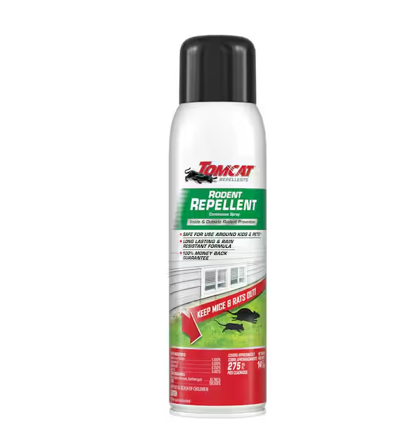 14 oz. Rodent Repellent for Indoor and Outdoor Mouse and Rat Prevention, Continuous Spray